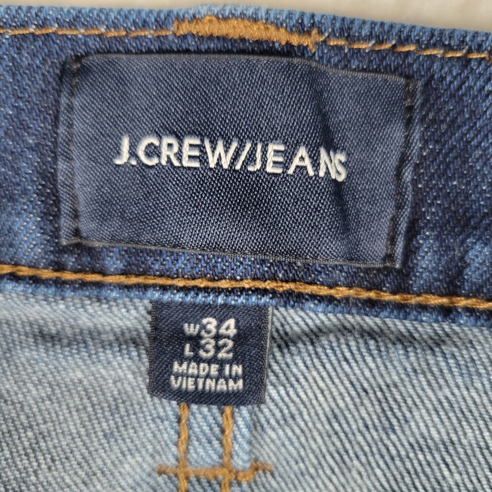 J.Crew Jeans Mens 34x32 Dark Wash Indigo Stretch Denim Pants J5187 HO18 - Picture 8 of 15